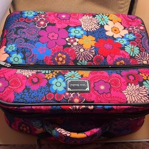 Like New Vera Bradley Rolling work Bag / Carry on luggage